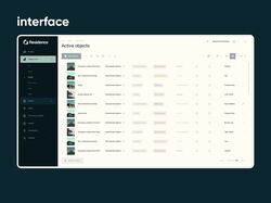 Интерфейс CRM-системы "Residence"