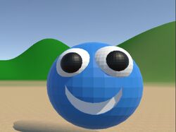 Blue Ball Reflex 3D