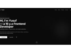  Мое портфолио -- Современный и адаптивный сайт разработчика